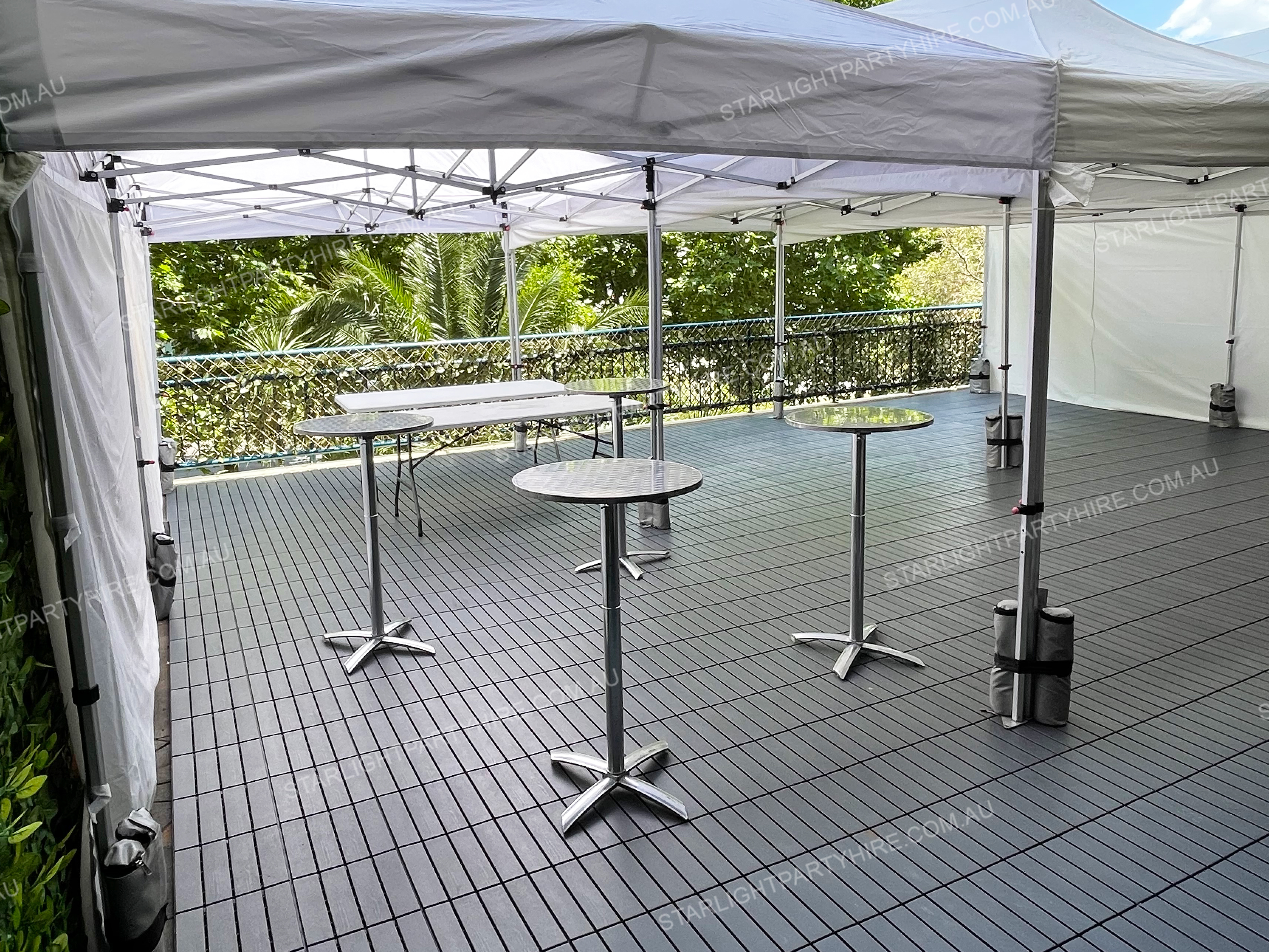 Steel Bar Table Hire Starlight Party Hire