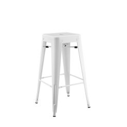 Tolix Bar Stool Hire - White