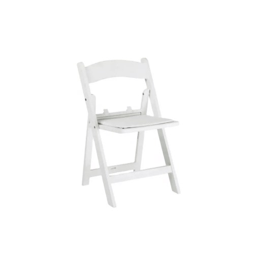 White Padded Folding Chair Kids Size Starlight Party Hire