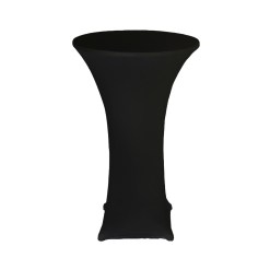 Black Lycra Bar Table Cover - (Steel Bar Tables)