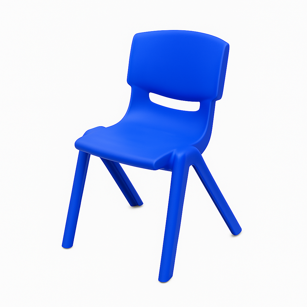 Kids Plastic Chair Hire - Blue