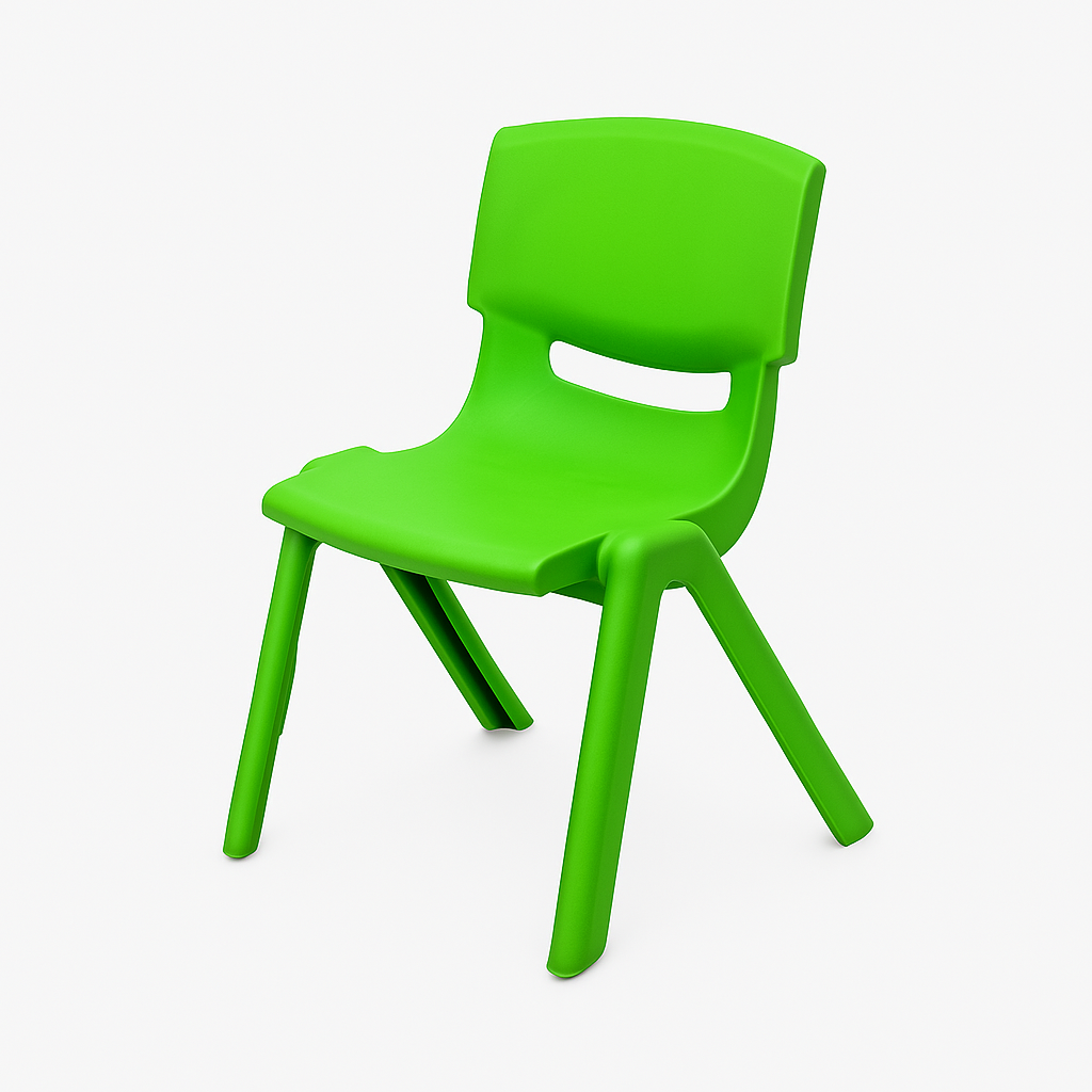 Kids Plastic Chair Hire - Green