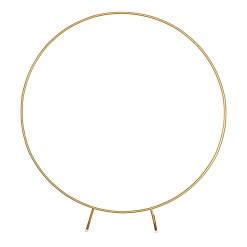 Round Backdrop Hire - Gold